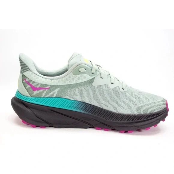 Hoka Challenger ATR 7 Womens Sz US 9.5 B Aloe Vera Black Trailing Running Shoes - Picture 3 of 13